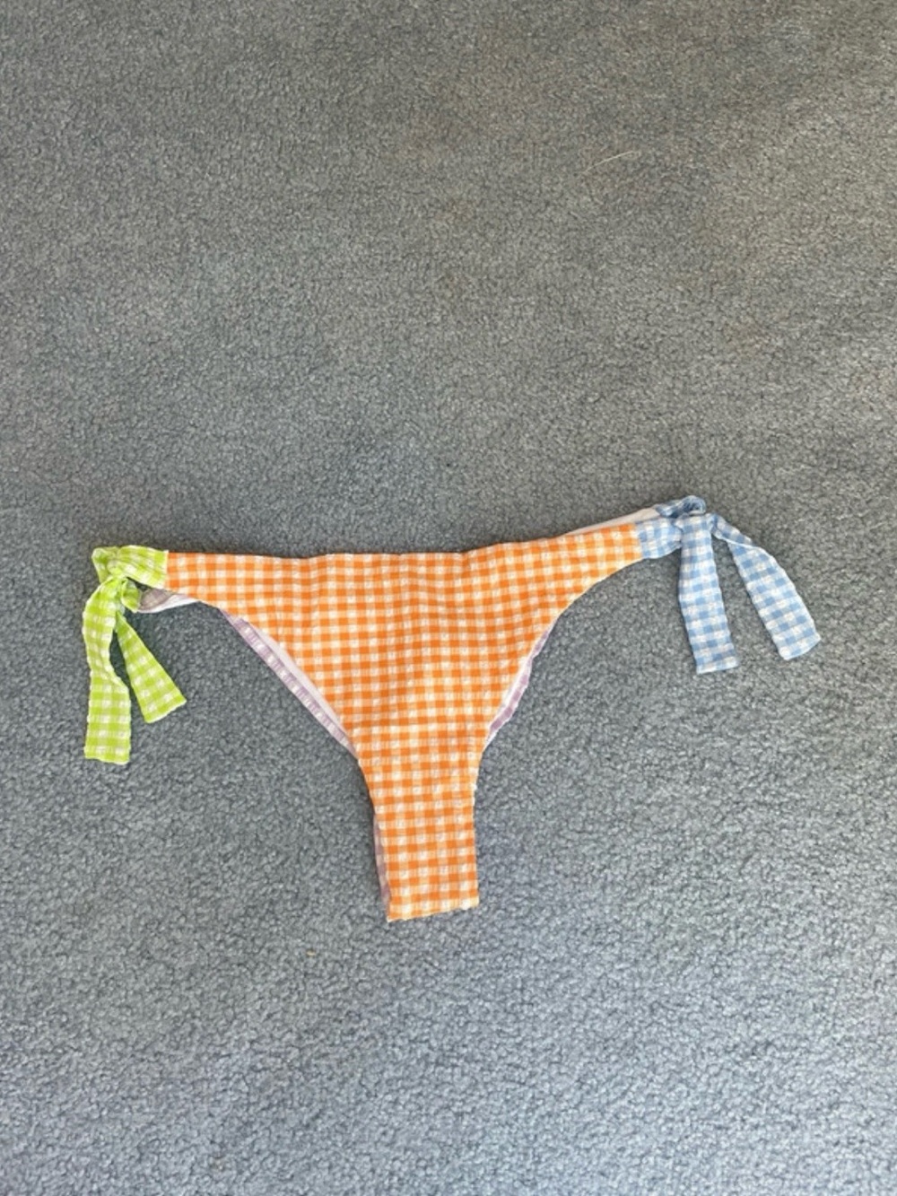 Calzedonia Valencia Gingham Brazilian Bikini Bottom - Size S